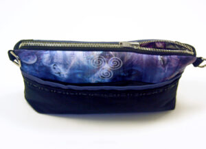 Top and back view of the Spiral Goddess Enchanted Bag
