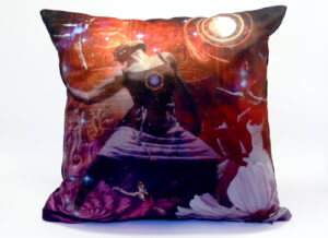 Front view of the Ecstatic dance pillow