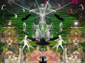 Crow Reflection ~ Collage Art