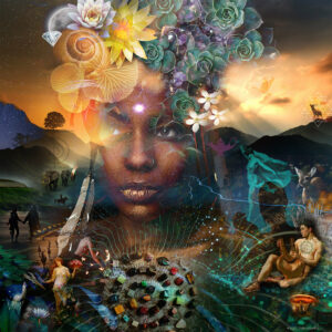 Earth Goddess ~ Collage Art