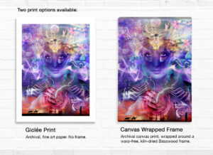 Two print options - Archival fine art paper print or Archival canvas print wrapped around a Basswood frame