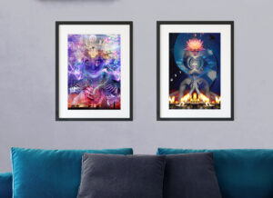 Beyond Materialism giclée prints - Hand on Heart