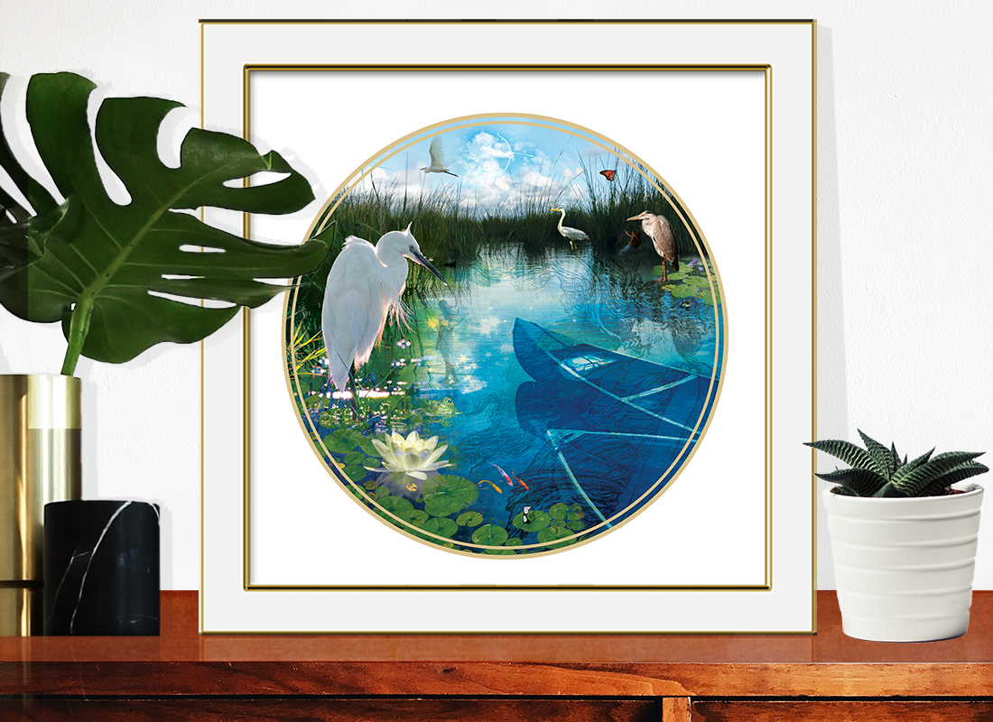 Heron Wisdom - Giclée print