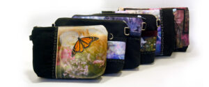 Selection of handmade, one-of-a-kind, upcycled handbags