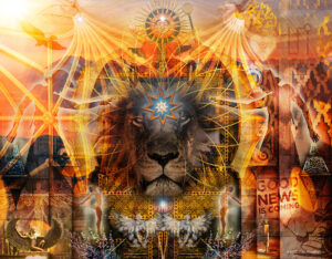 Lion's Gate ~ Collage Art