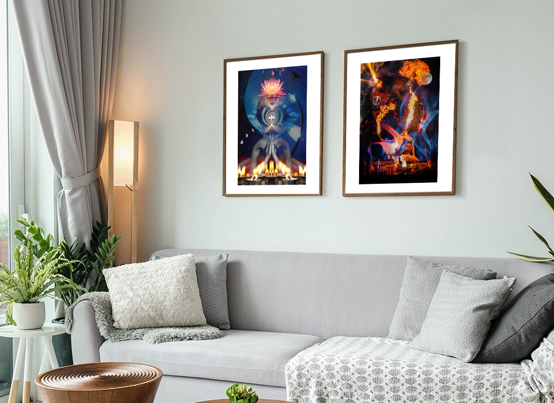 Beyond Materialism Giclée prints - Peace & Expression