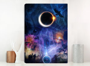 Solar Eclipse - Giclée canvas print