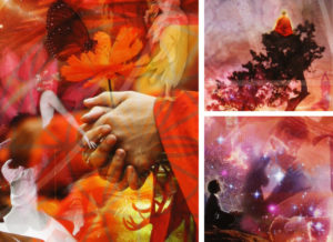 Unity - Close up of sections of the digital collage artwork